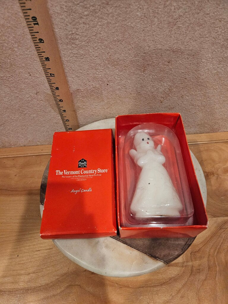 NB The Vermont Country Store 5” Angel Christmas Candle Gurley Style Holiday Decor