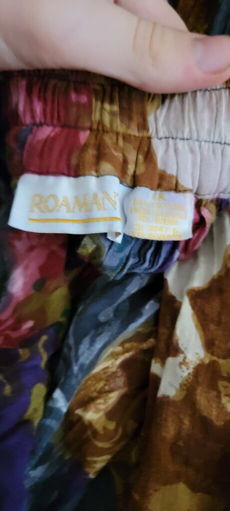 Roaman's Floral Print Skirt
