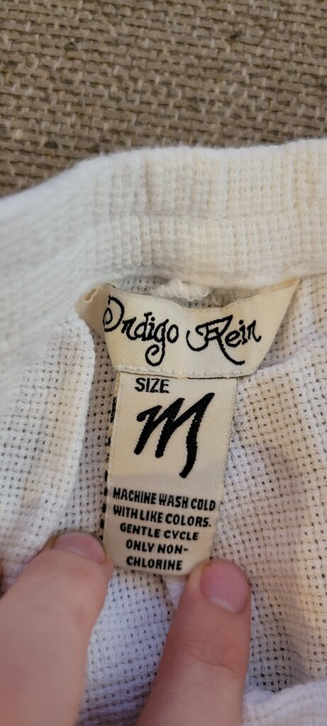 Indigo Rein White Frayed Hem Shorts
