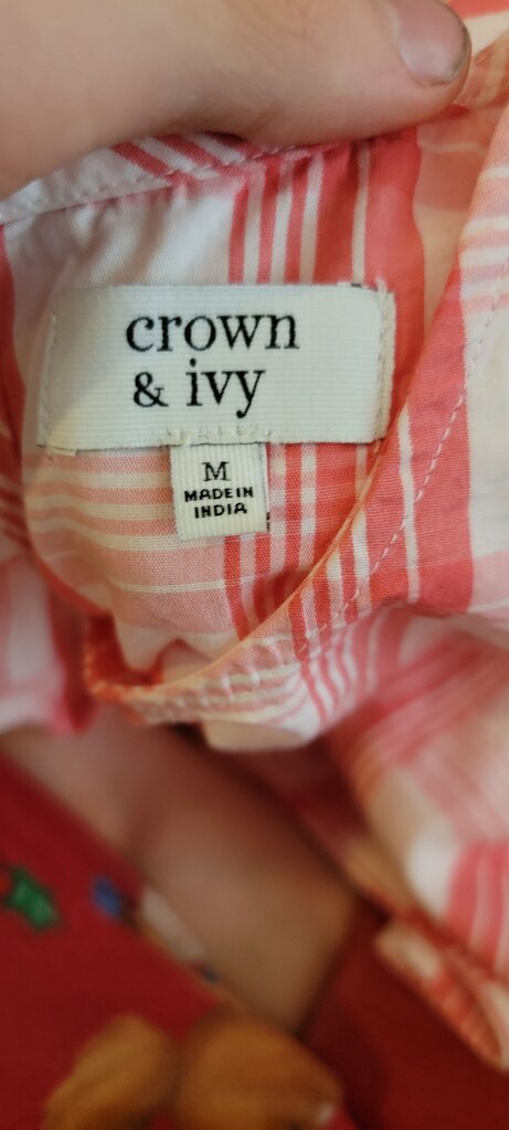Crown & Ivy Pink Plaid Dress