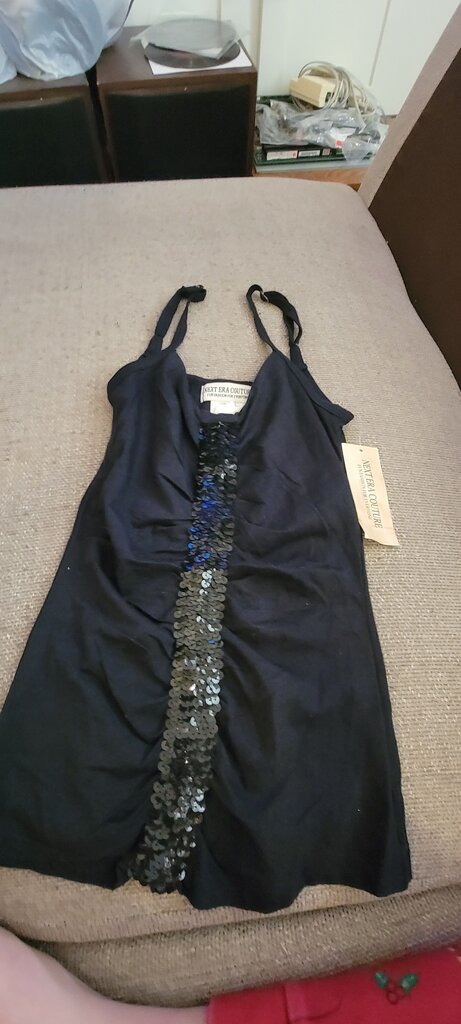 Next Era Couture Black Sequin Dress