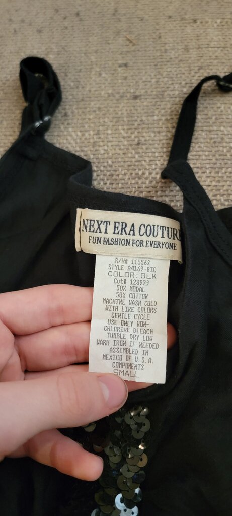 Next Era Couture Black Sequin Dress