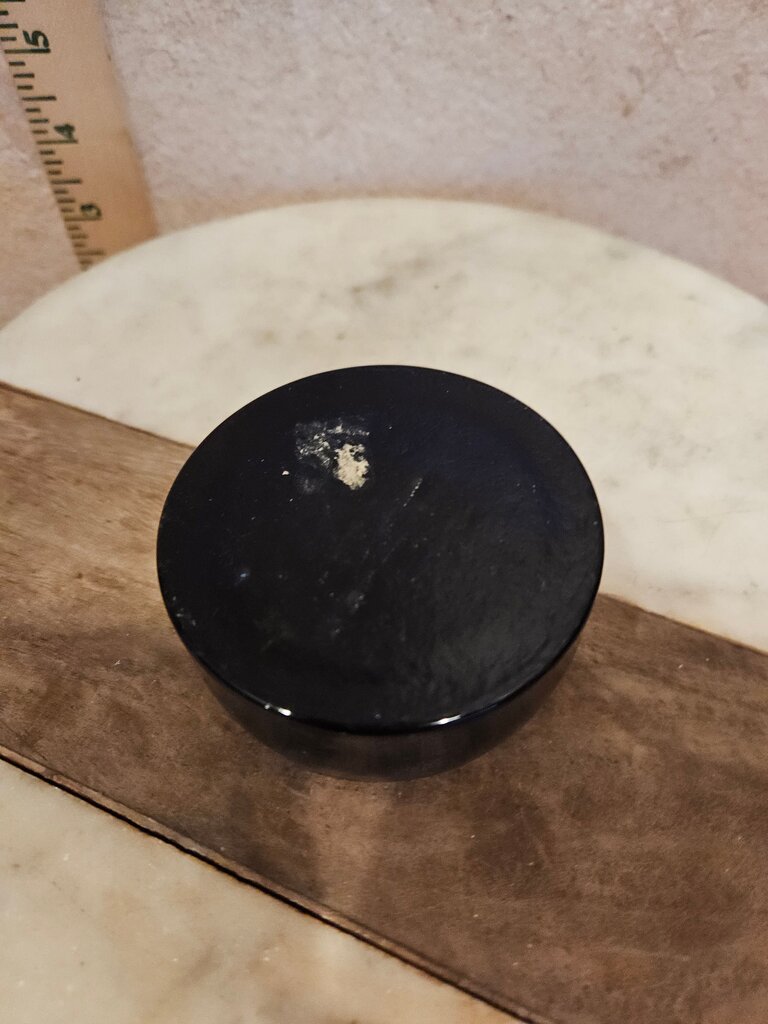 Vintage Round Cobalt Blue Glass Tetradrachm from Lakonia/Sparta, 309-265 BC. Head of Heracles Glass Paperweight