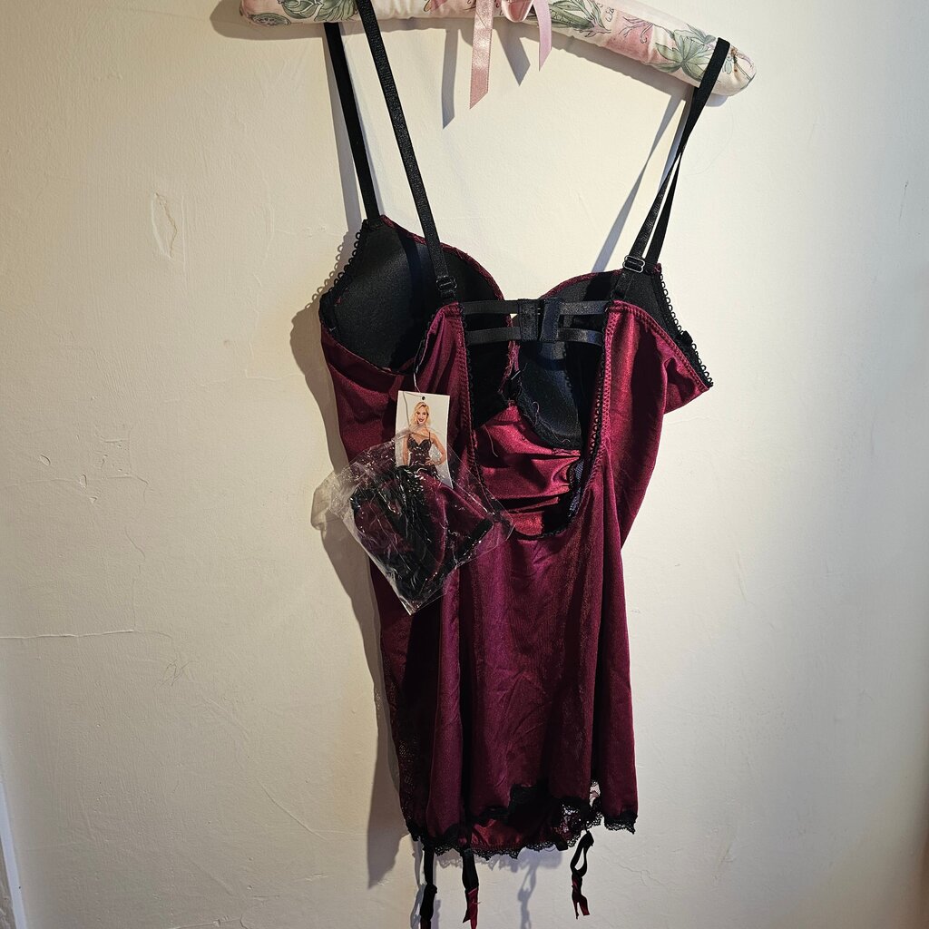 BodyRage Intimates Jo Bordeaux Slip