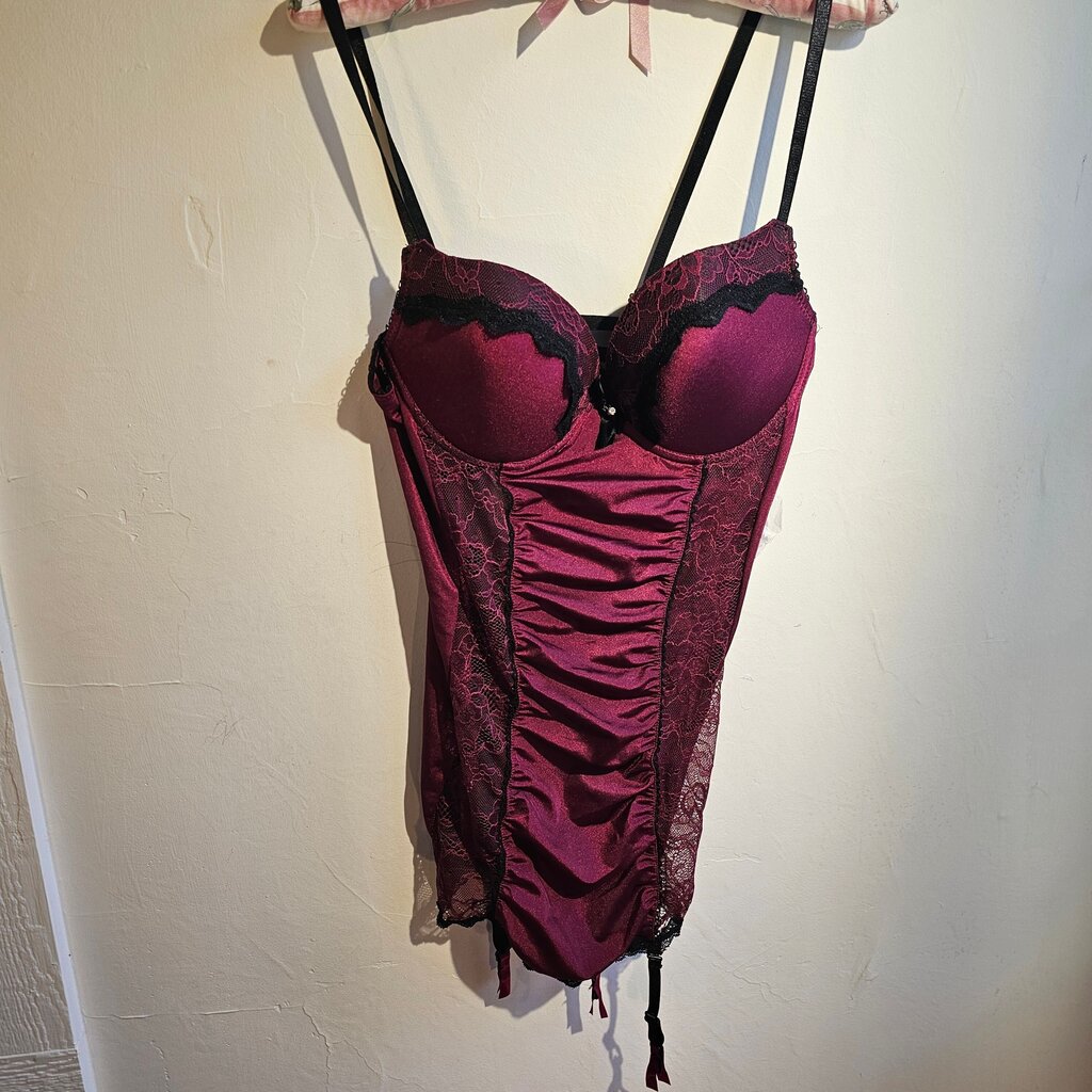 BodyRage Intimates Jo Bordeaux Slip
