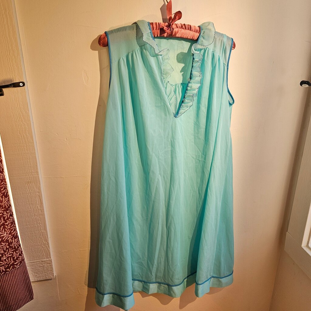 Light Blue Ruffled Summer Dress