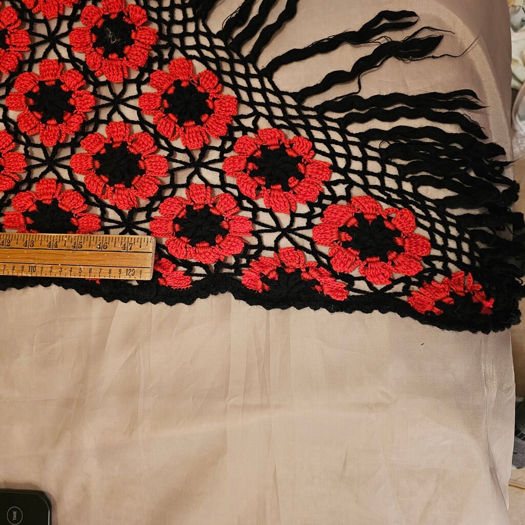 Crochet Floral Poncho