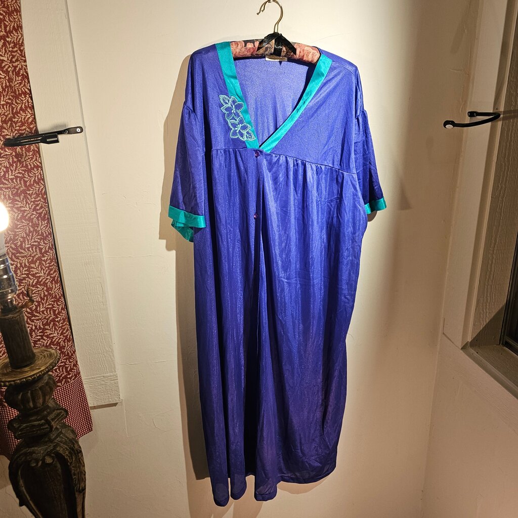 Roaman's Women's Purple Kaftan Dress