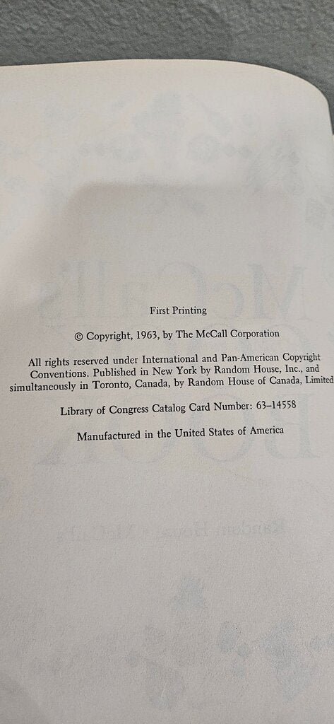 1st McCall's Cookbook