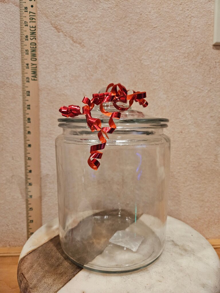Vintage wide mouth Clear Glass Cookie /Candy/ Nuts Display Jar cloche Garden Cloche Taxidermy terrarium Science Holiday Christmas Displa yscene craft
