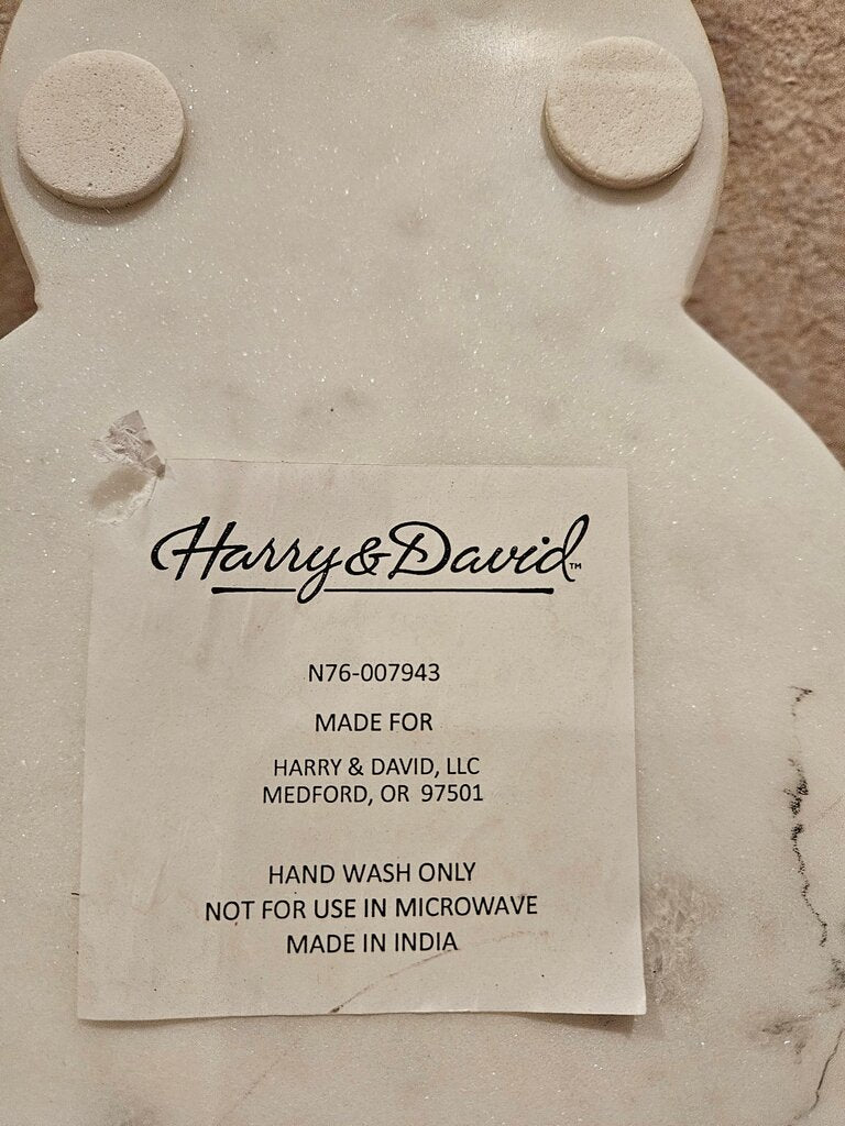 harry and david marble cutting board snowman cheese holiday display charcuterie board