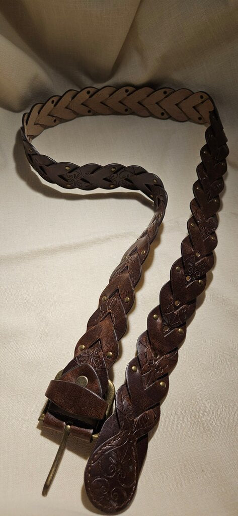 Handcrafted Braided Leather Belt