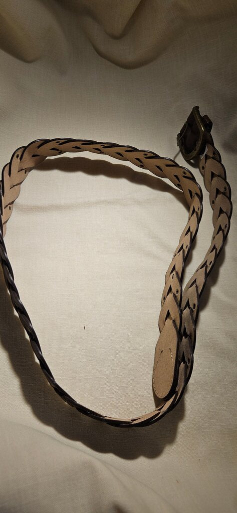 Handcrafted Braided Leather Belt