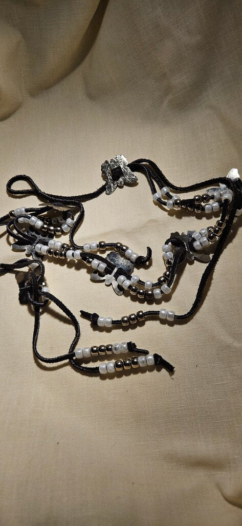 Beaded Leather Necklace