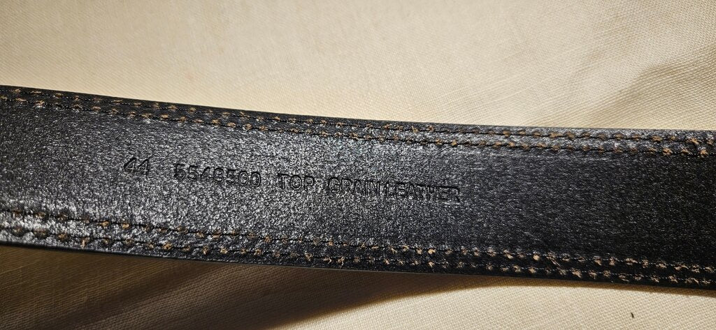Men's Black Leather Belt