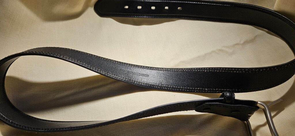 Men's Black Leather Belt