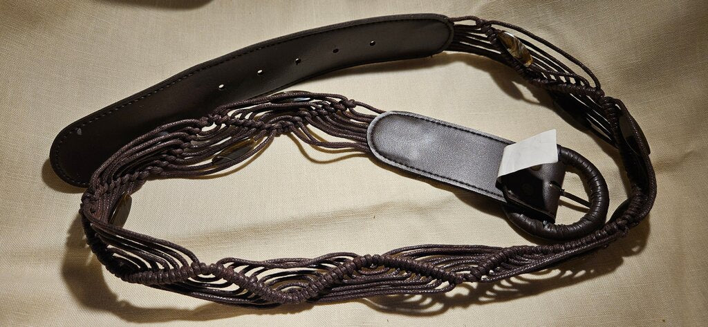 Brown Macrame Belt
