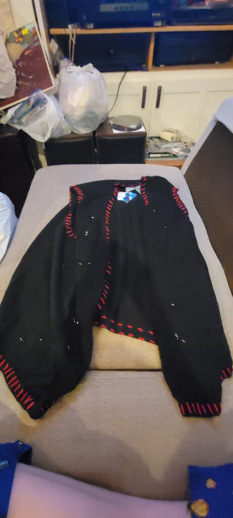 Holiday Edition Black Vest with Red Trim