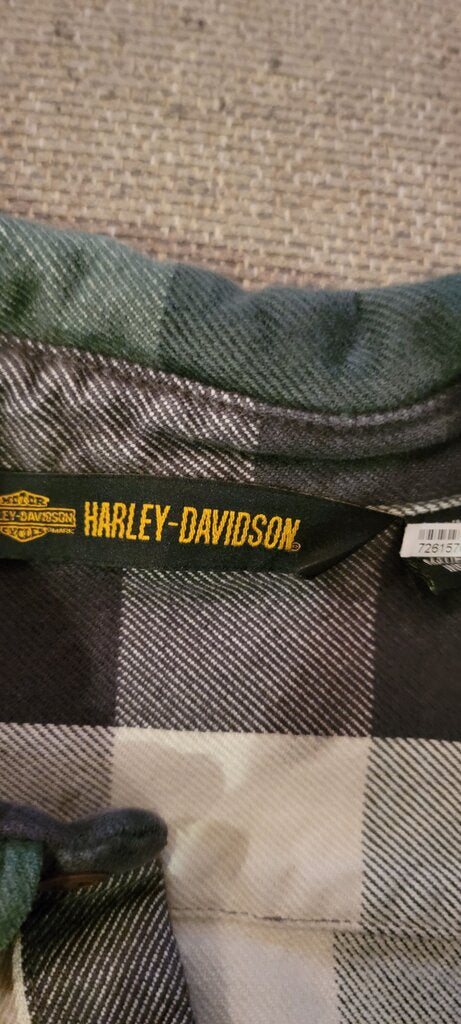 Harley-Davidson Green Plaid Shirt