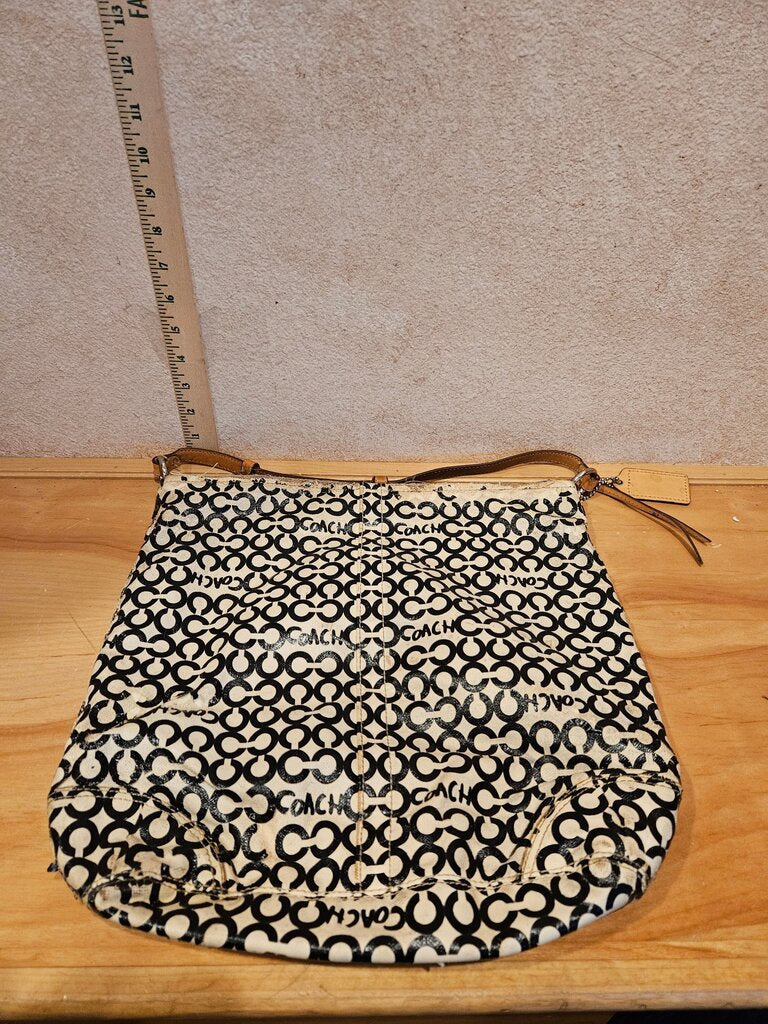 Coach Signature Print Shoulder Bag