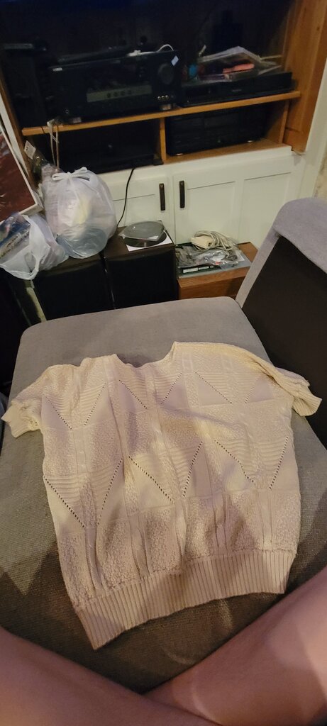 Women's Light Cream Knitted Sweater