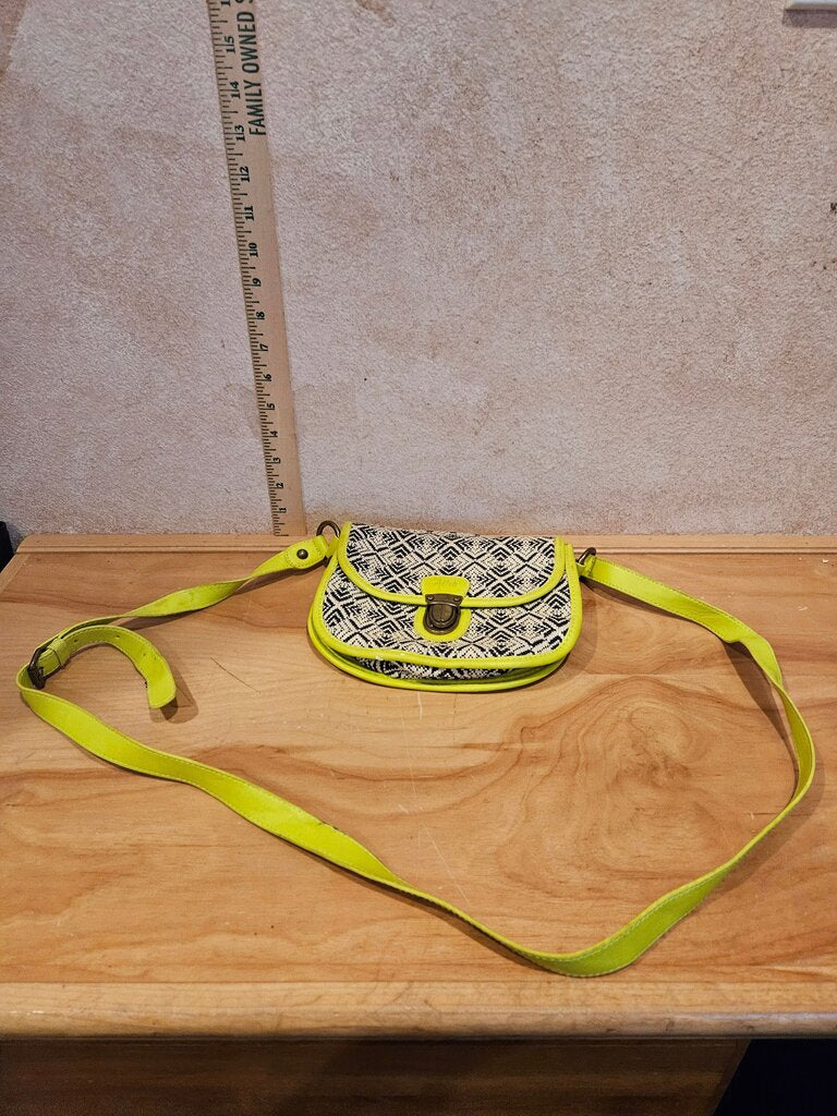 Aéropostale Yellow and Black Crossbody Bag
