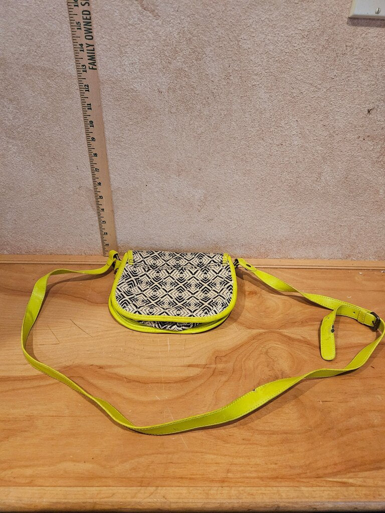 Aéropostale Yellow and Black Crossbody Bag