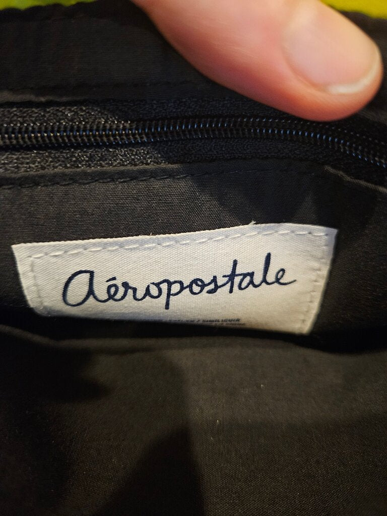 Aéropostale Yellow and Black Crossbody Bag