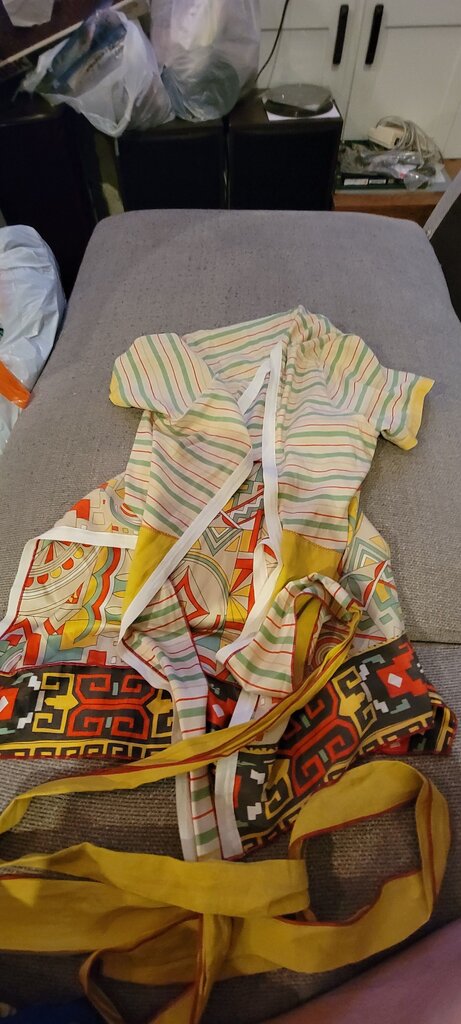 Colorful Striped Kimono Robe