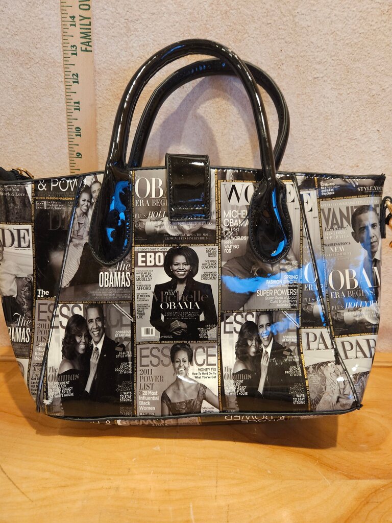 Michelle Obama Magazine Print Handbag