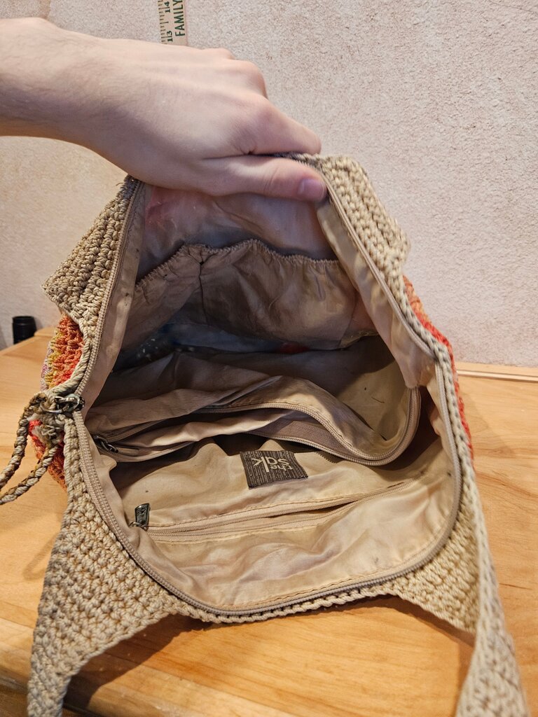 Colorful Crochet Tote Bag
