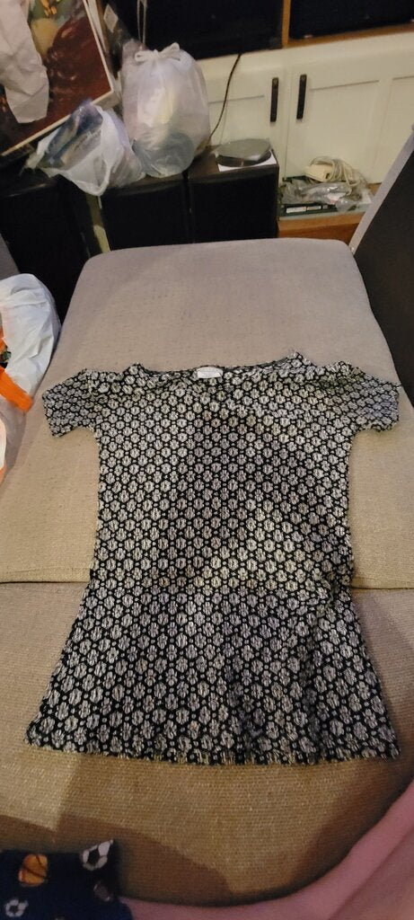 Jaipur Black Print Short Sleeve Top