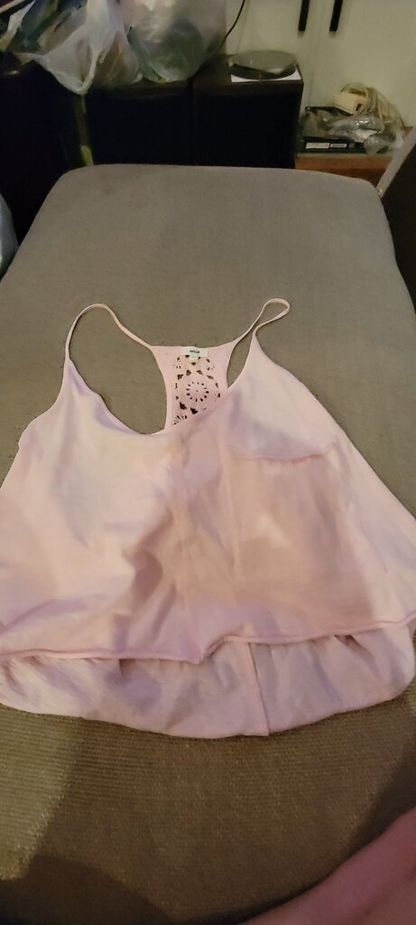 Aerie Pink Cropped Tank Top