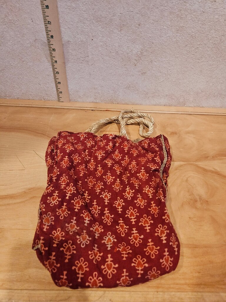 Red Decorative Drawstring Bag