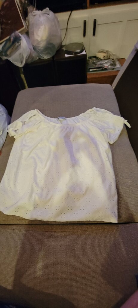 Wilde White Eyelet Top