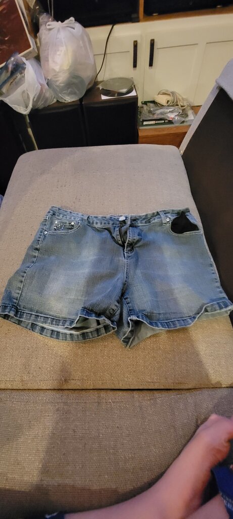 Blue Denim Shorts