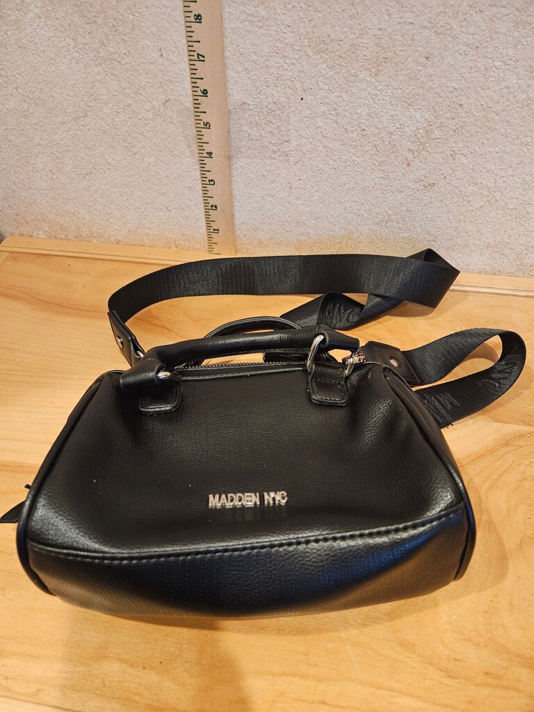 Madden NYC Black Handbag with Rhinestones
