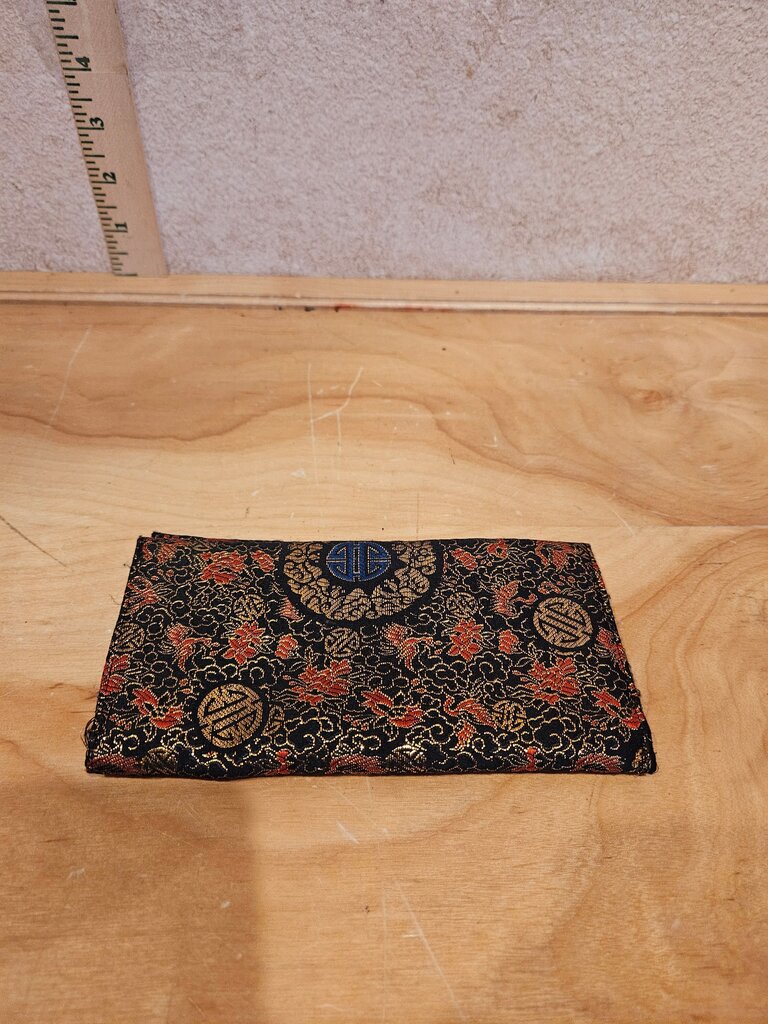 Vintage Black and Gold Floral Wallet