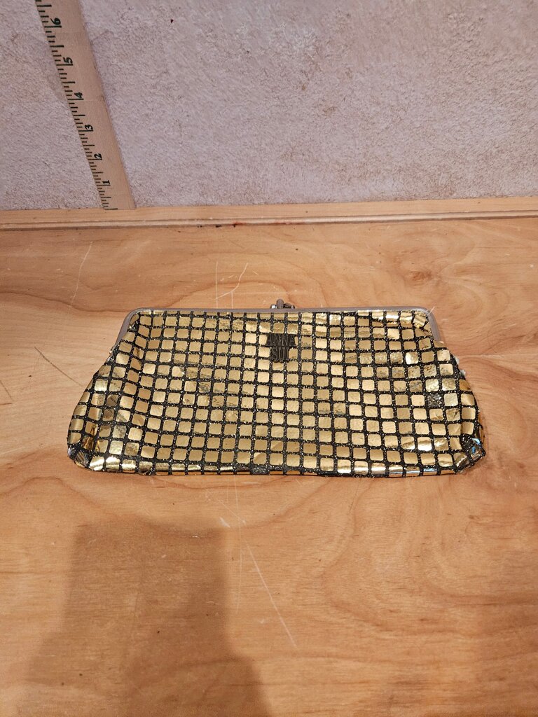 Anna Sui Gold Mesh Clutch