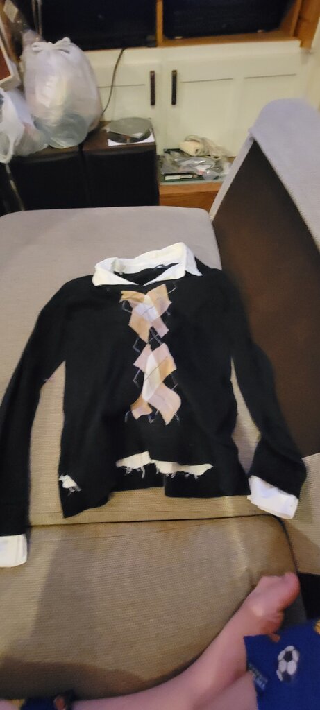 Tommy Hilfiger Black Argyle Sweater