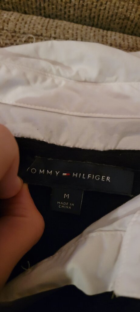 Tommy Hilfiger Black Argyle Sweater