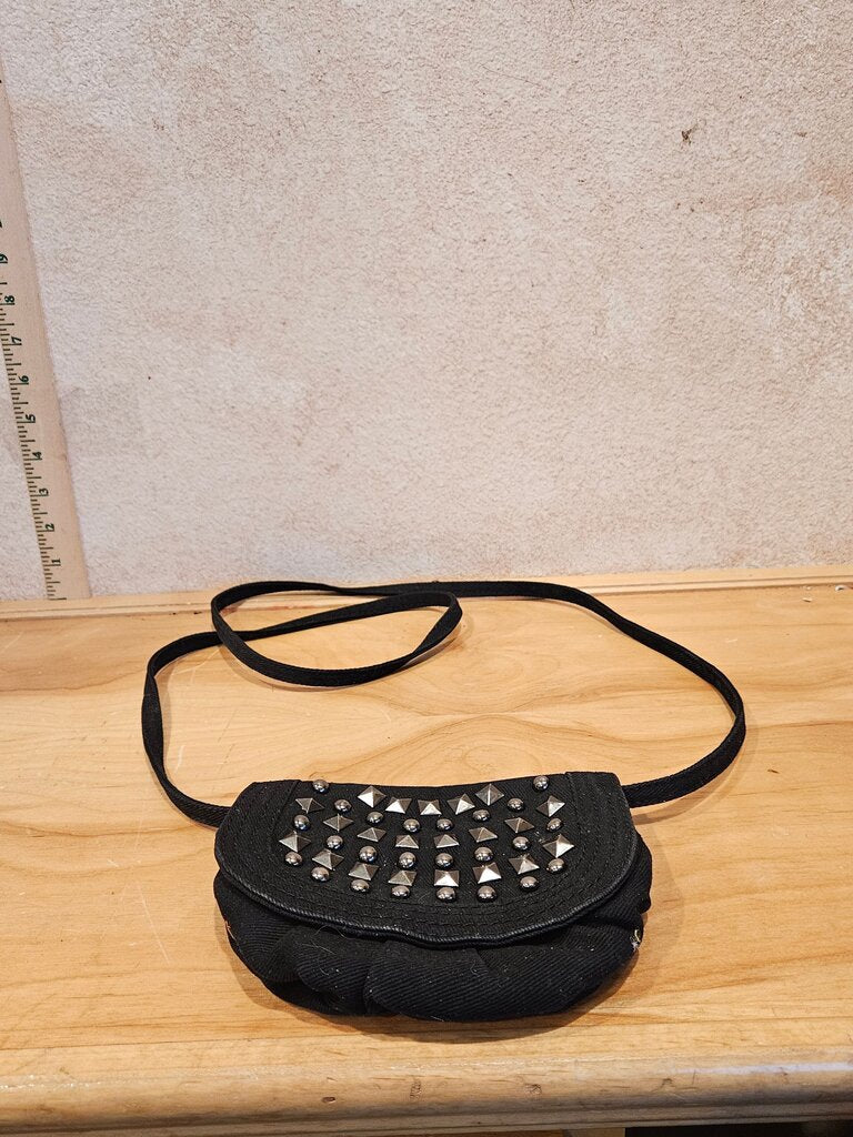 Black Studded Crossbody Bag