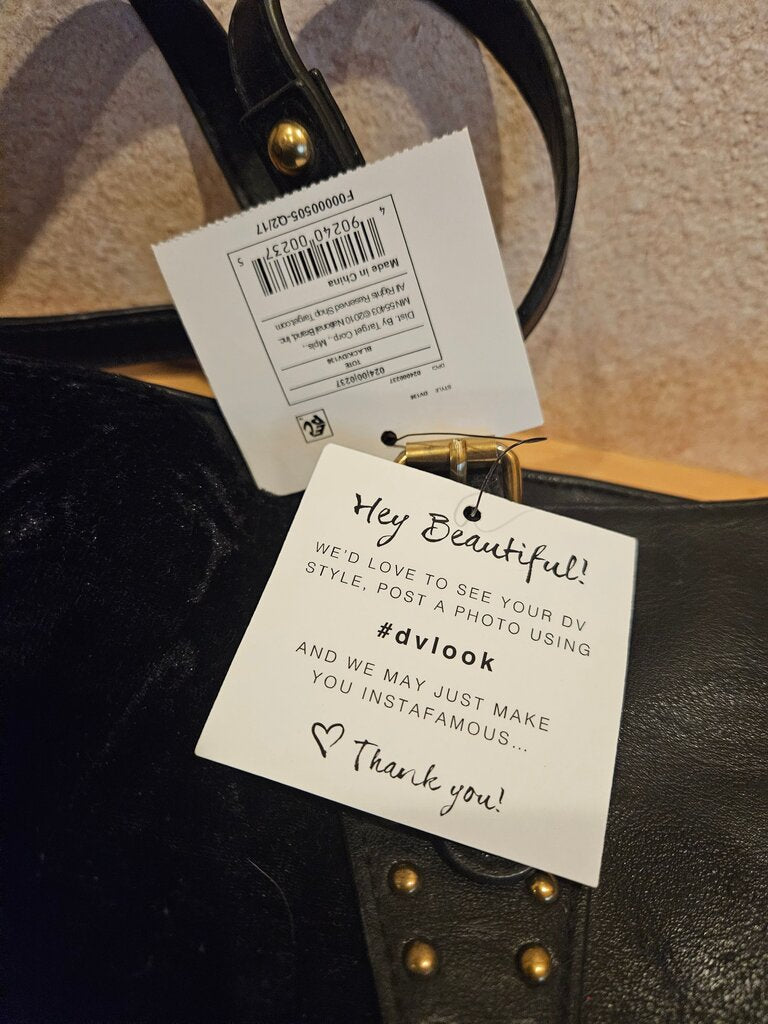 DV Black Tote Bag