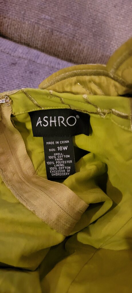 ASHRO Women's Elegant Lime Green Dress with Matching Jacket