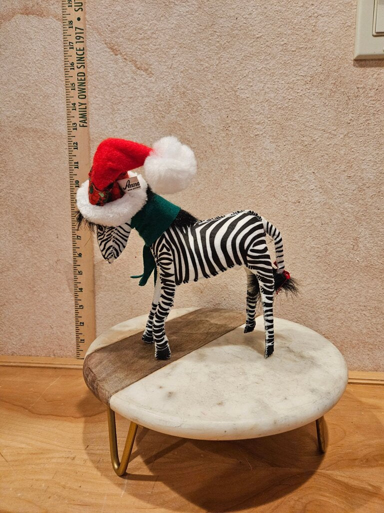 Festive Zebra Plush Toy