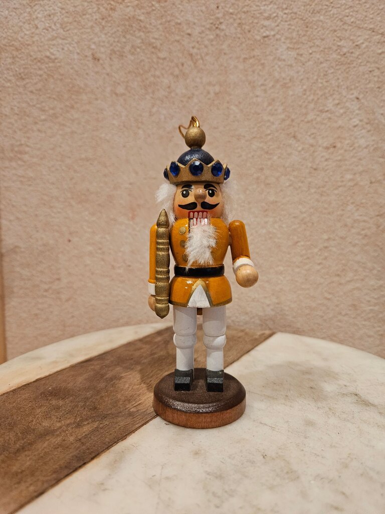Nutcracker King Wooden Ornament