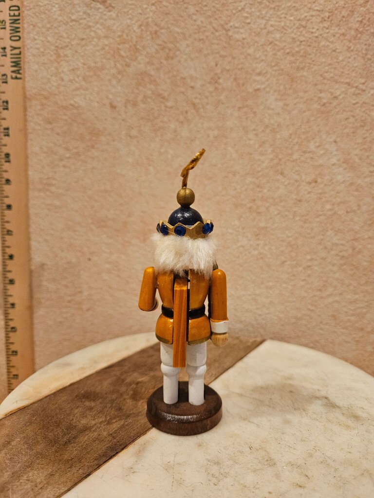 Nutcracker King Wooden Ornament