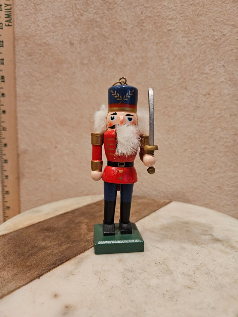 Wooden Nutcracker Ornament