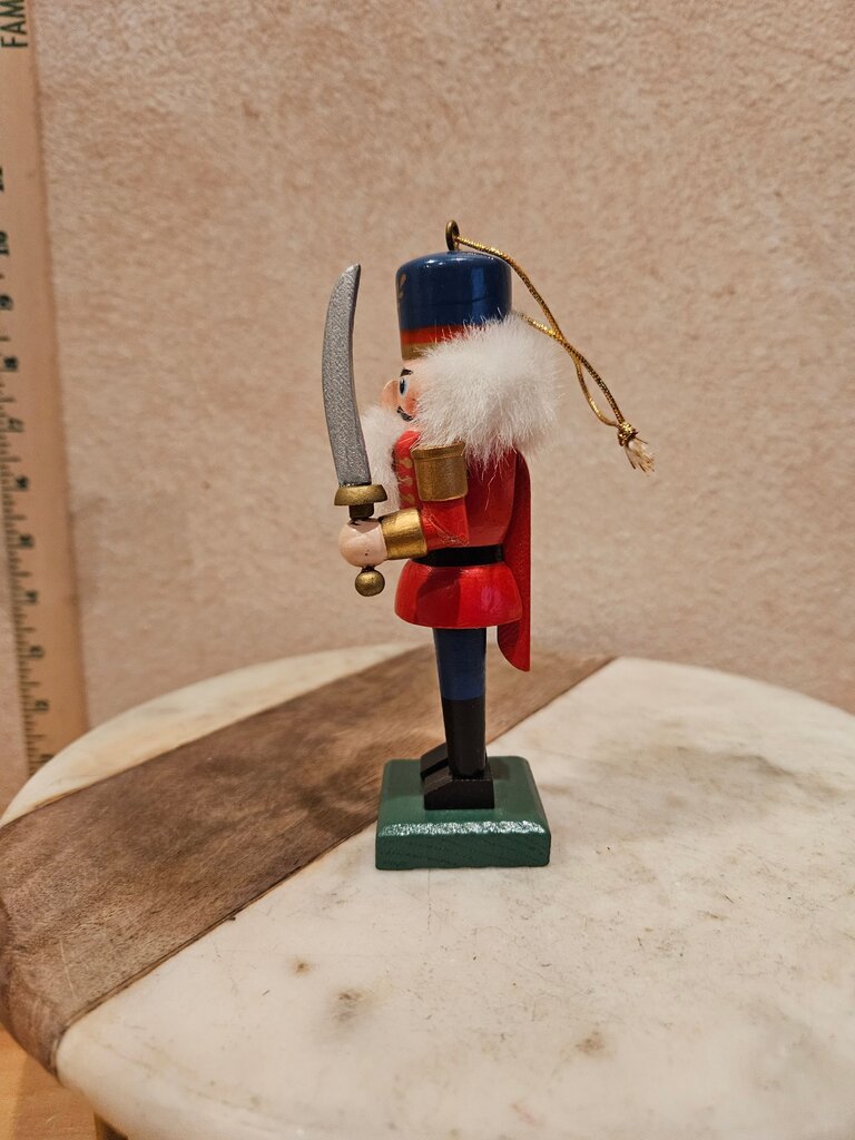 Wooden Nutcracker Ornament