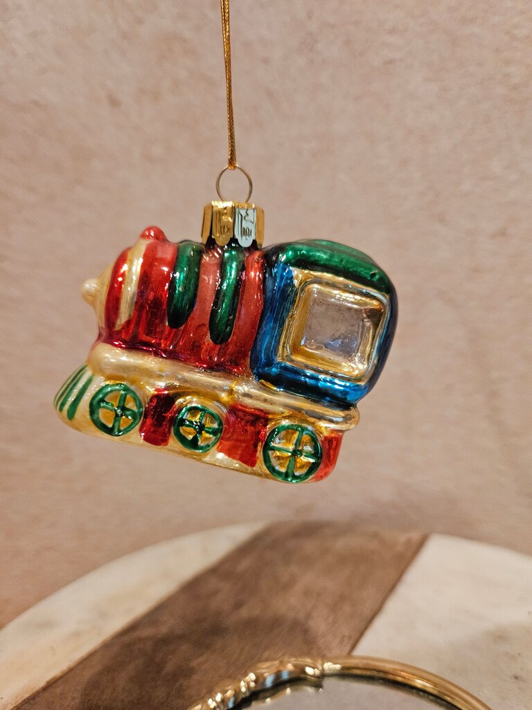 Colored Train Ornament